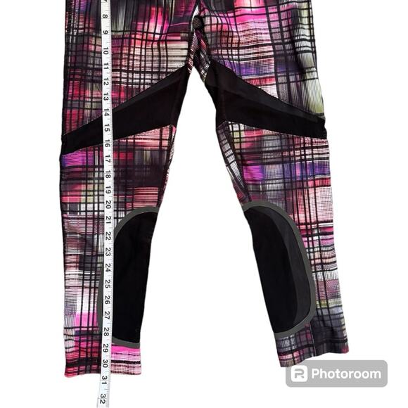 Saucony Cropped Legging Multicolored Running Yoga Women Size M - Picture 5 of 9